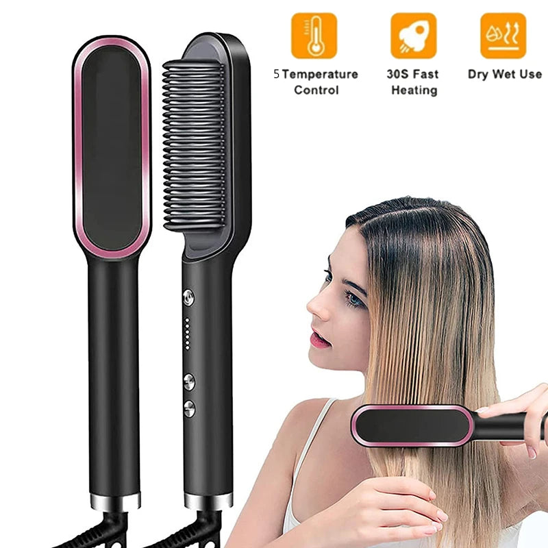 LUMERA Professional Hot Comb Hair Straightener
